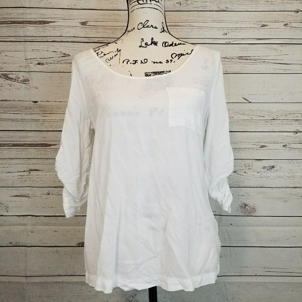 🎈Sale🎈Gap simply white sheer blouse